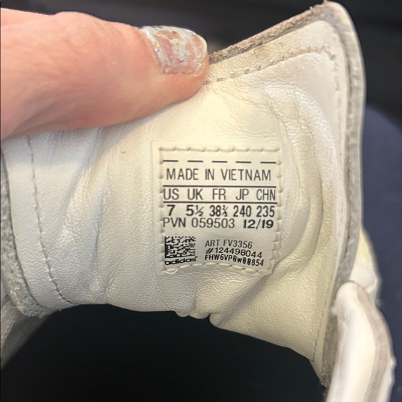 ✨Adidas Superstar White and Dark Brown Sneakers - Picture 4 of 7